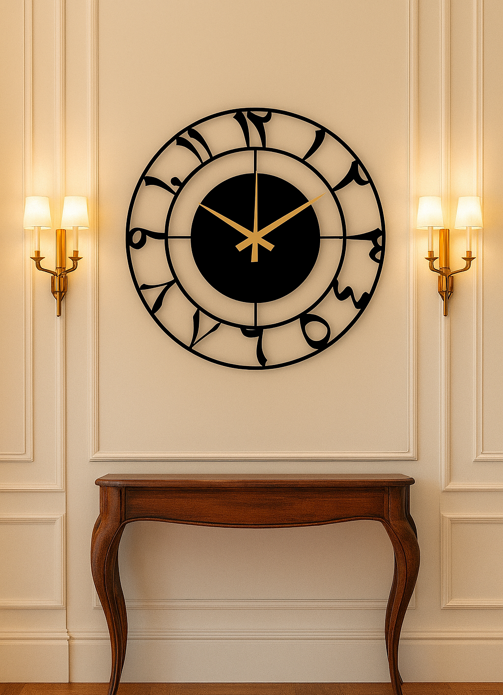 Arabic number wall clock | Islamic wall clock
