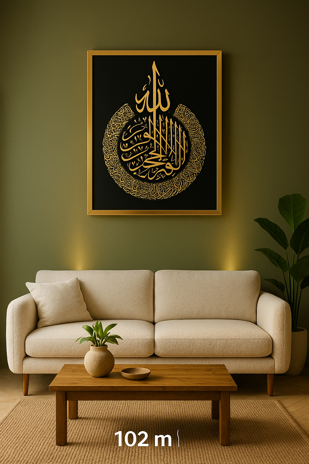 Ayathul Kursi Acrylic Islamic Wall Art