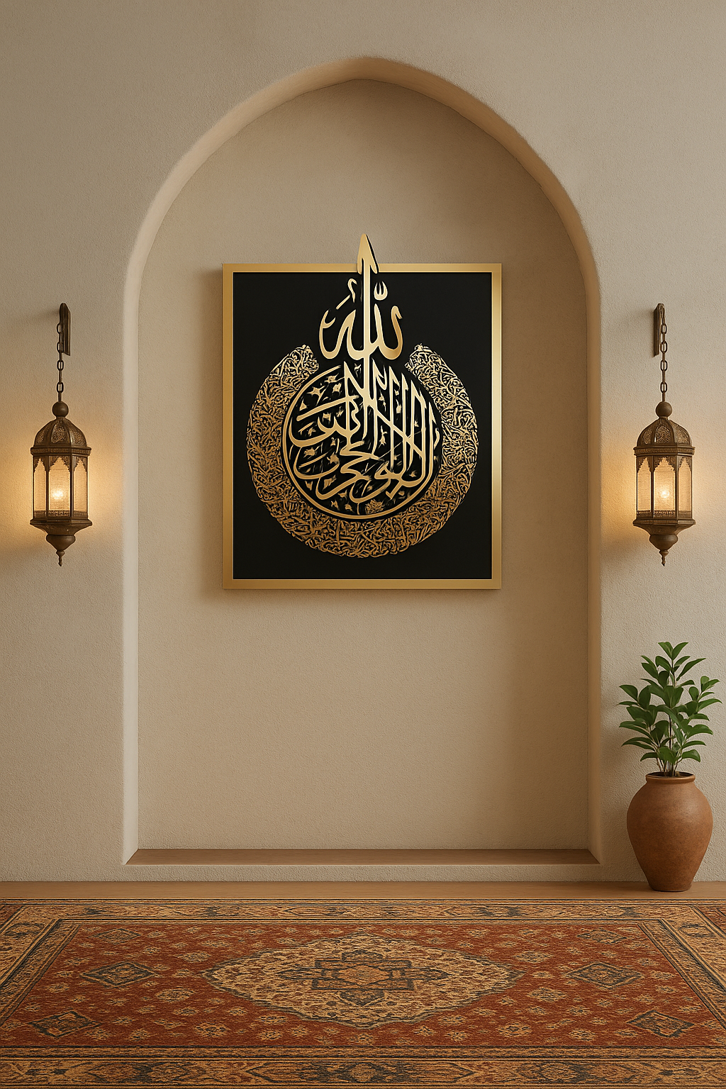 Ayathul Kursi Acrylic Islamic Wall Art