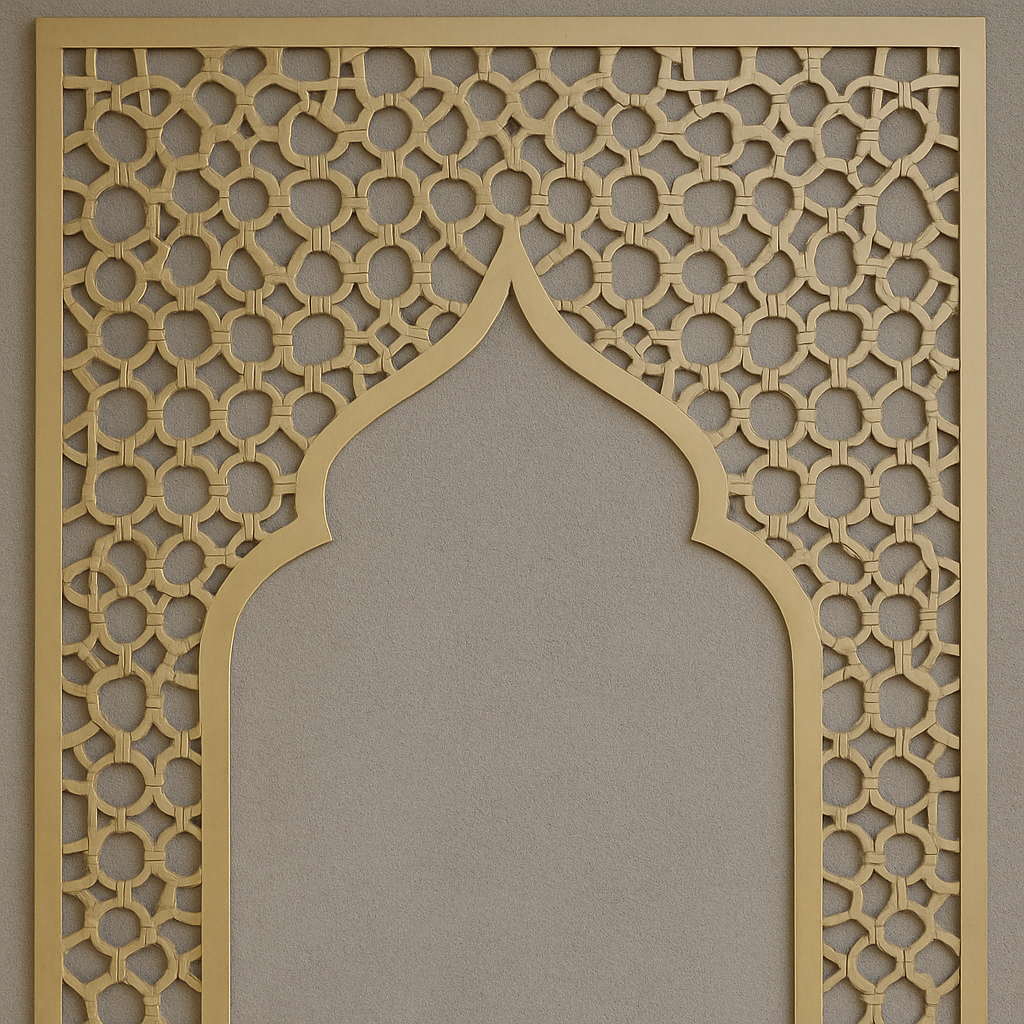 Mihrab Wooden Muslim Home Decor– Prayer Room Ideas | Islamic Wall Art