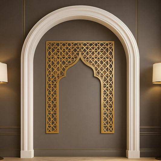Mihrab Wooden Muslim Home Decor– Prayer Room Ideas | Islamic Wall Art