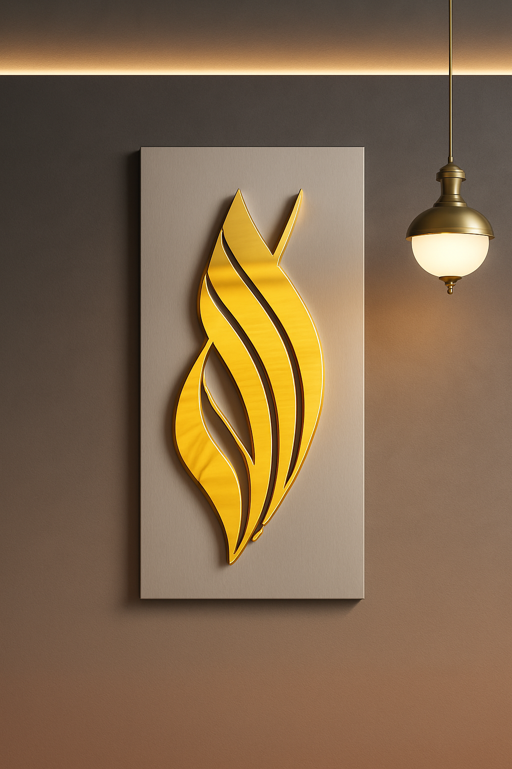 Allah Calligraphy Tempered Glass Islamic Wall Art Decor
