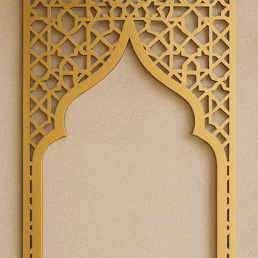 Mihrab Wooden Muslim Home Decor– Prayer Room Ideas | Islamic Wall Art