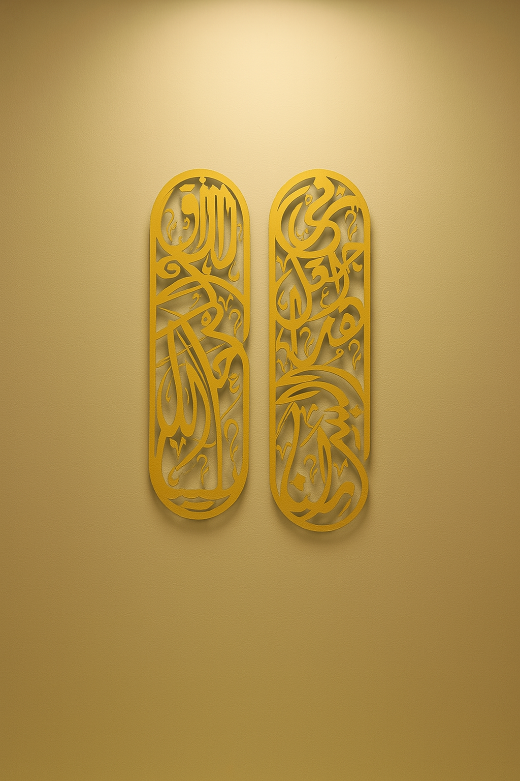 Rizq Dua Metal Islamic Wall Art Set of 2