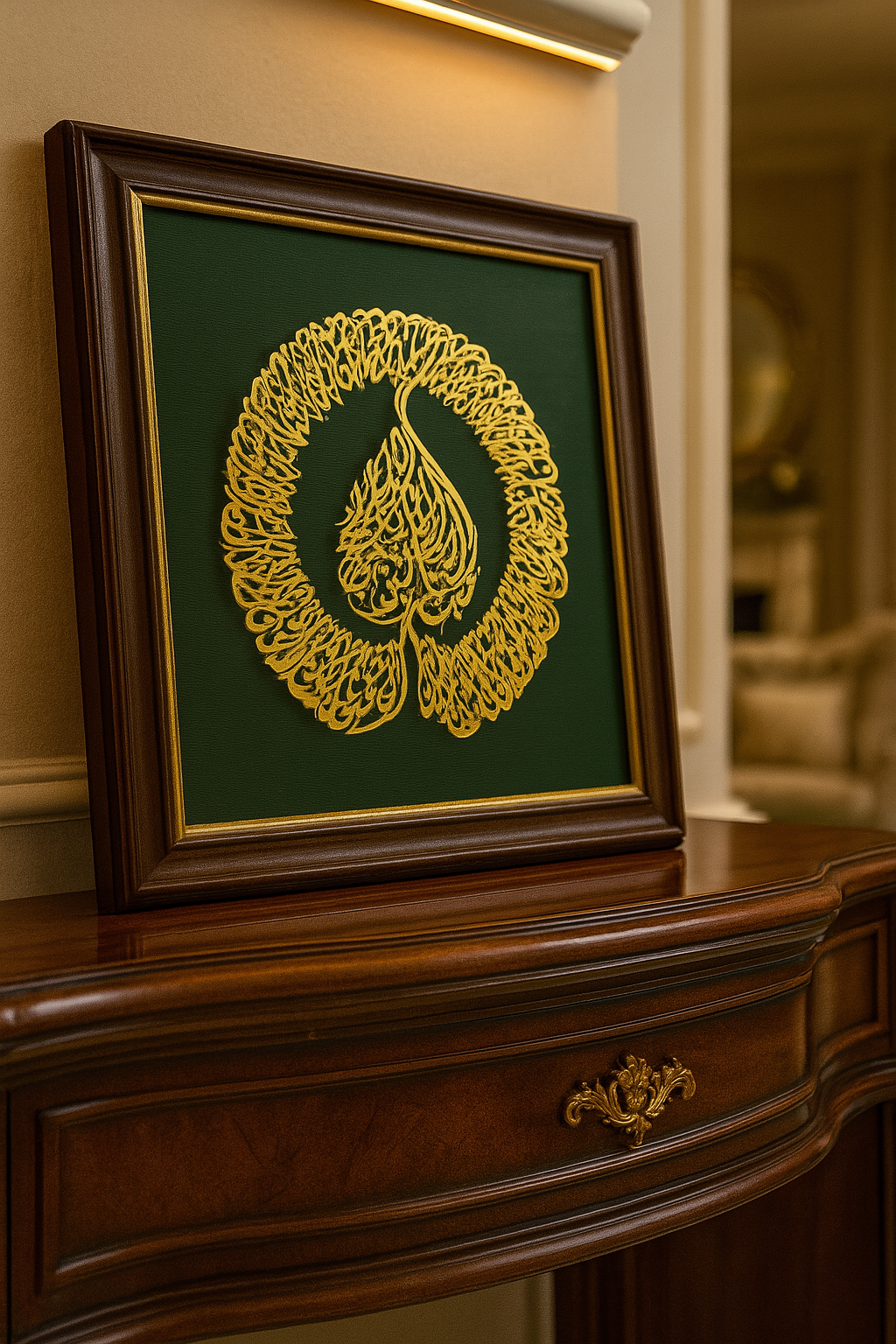 Ayatul Kursi Islamic Wall Art - Arabic Calligraphy Art