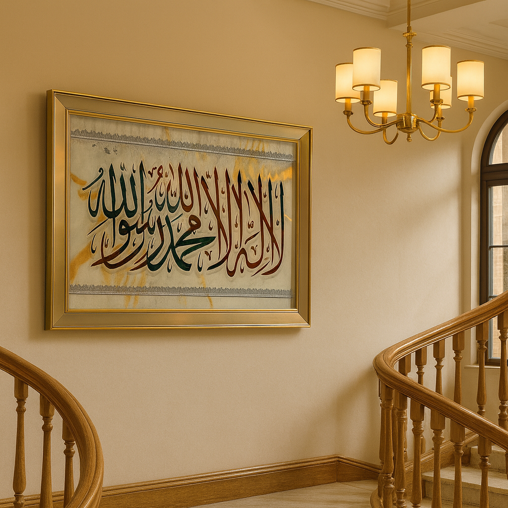 First Kalima Islamic Wall Art Frame