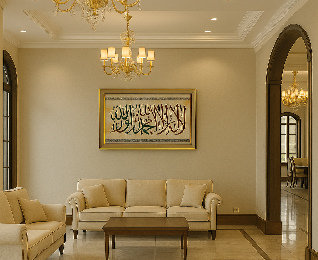 First Kalima Islamic Wall Art Frame