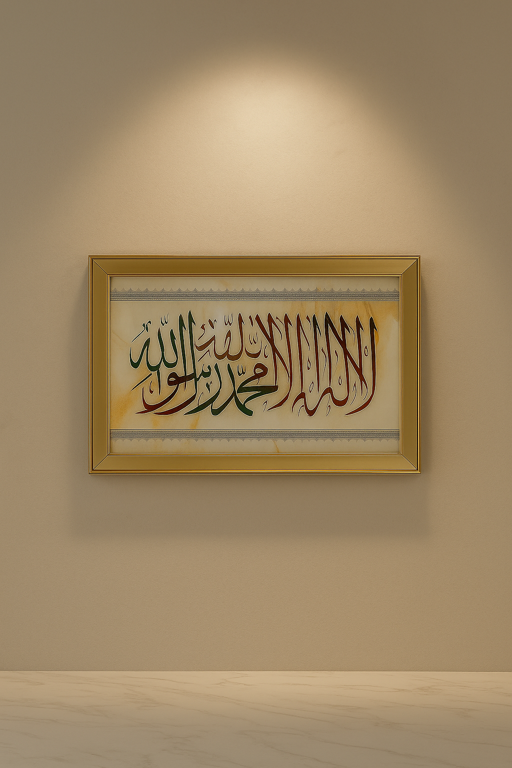 First Kalima Islamic Wall Art Frame