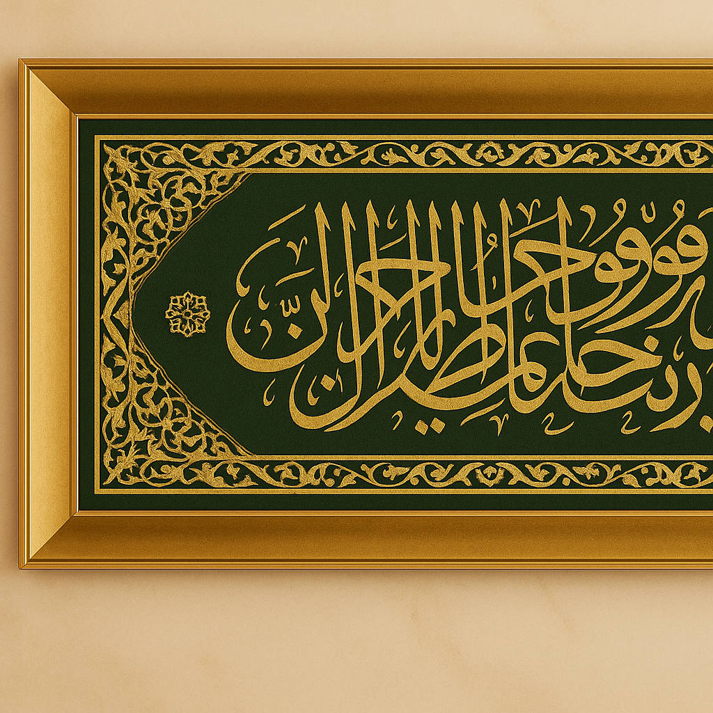 Surah Yusuf Ayat 64 Islamic Wall Art Framed Islamic Khatt