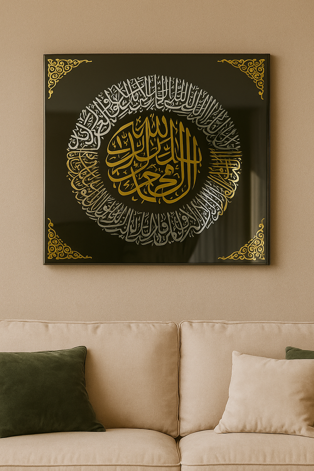 Surah Al Fatihah Tempered Glass Islamic Wall Art