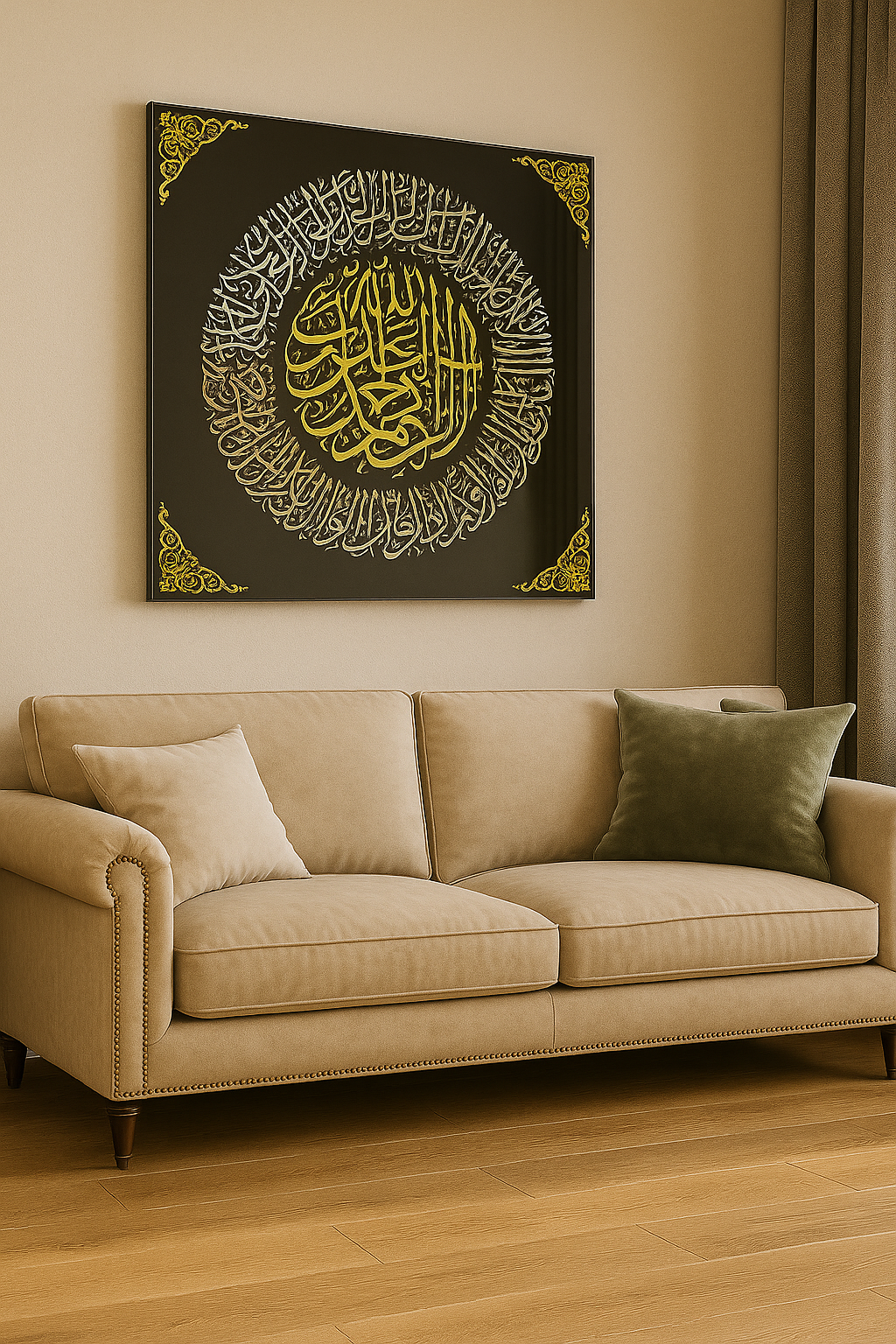 Surah Al Fatihah Tempered Glass Islamic Wall Art